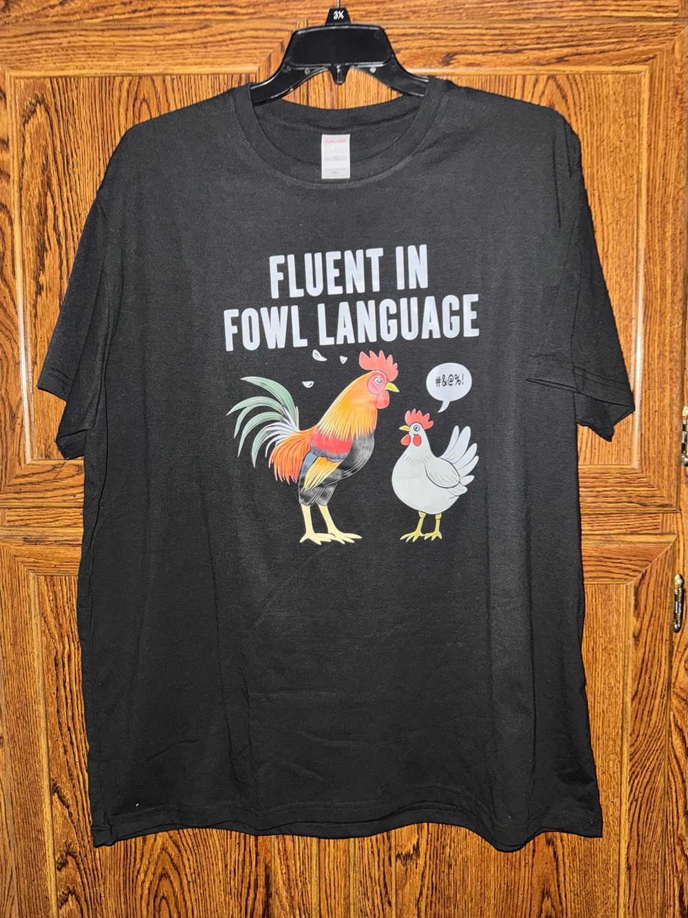 Black Graphic Tee - Fluent in Fowl Language